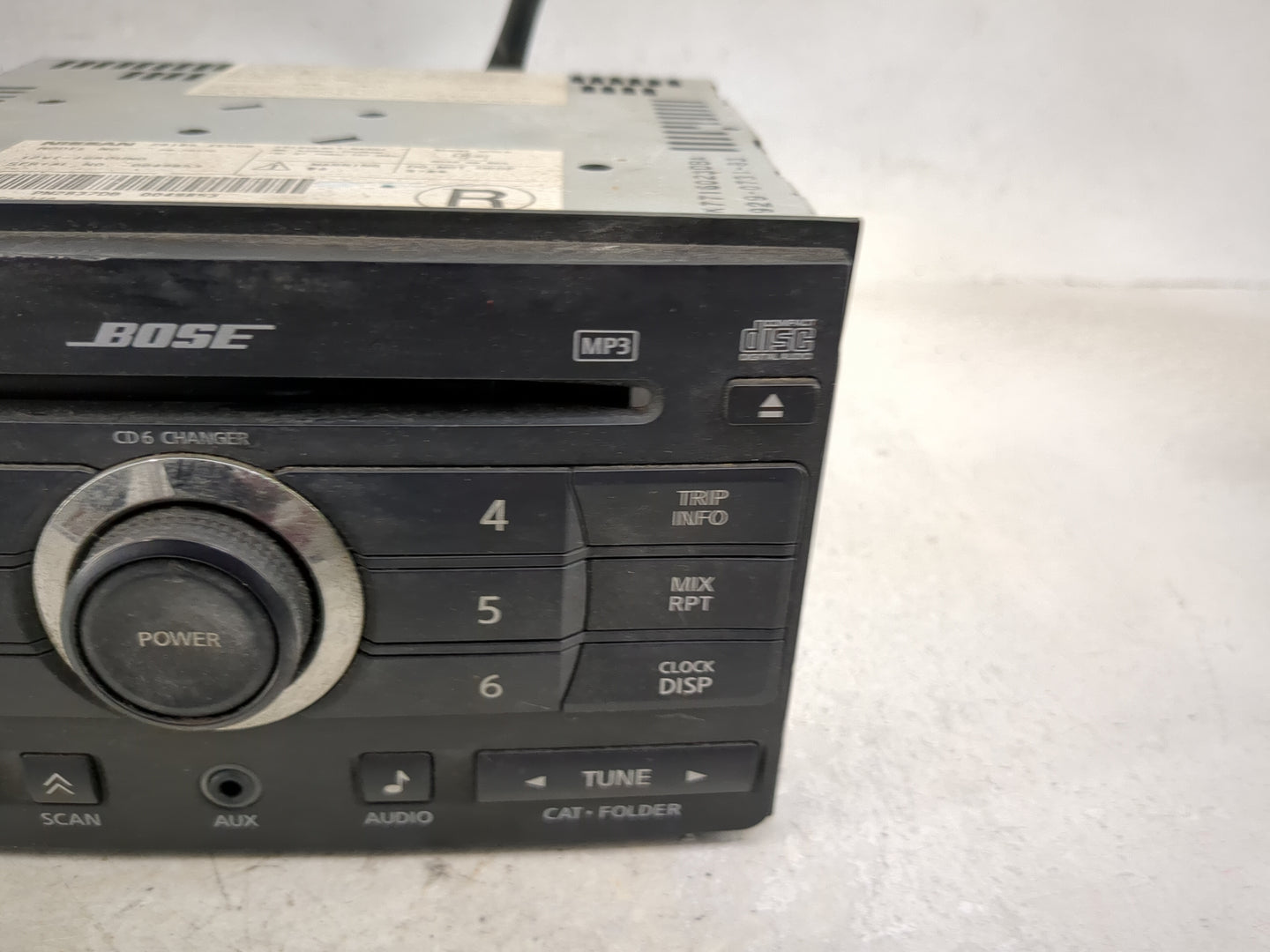 2008 Nissan Maxima Radio AM FM Cd Player Receiver Replacement P/N:28185 ZE50B PN-2837D, PN2837DB, 2B6-6469-23 Fits OEM Used 