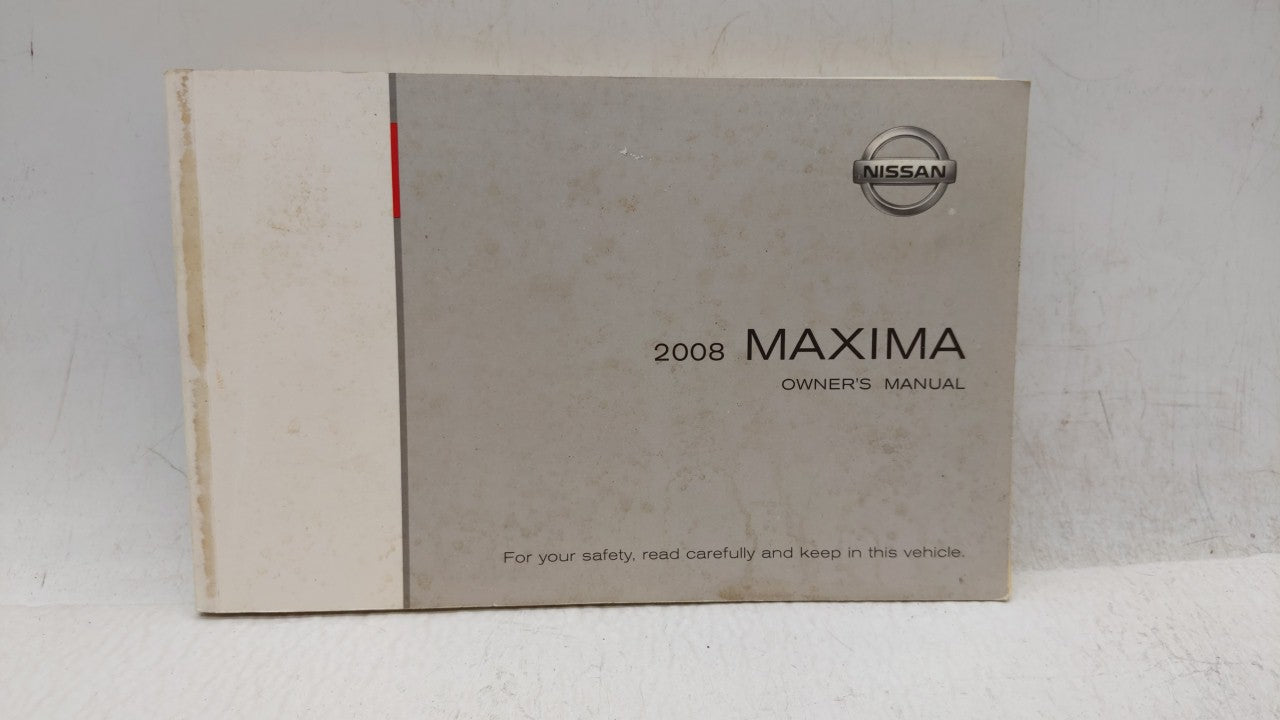 2008 Nissan Maxima Owners Manual Book Guide OEM Used Auto Parts - Oemusedautoparts1.com