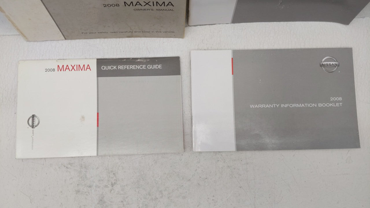 2008 Nissan Maxima Owners Manual Book Guide OEM Used Auto Parts - Oemusedautoparts1.com