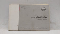 2008 Nissan Maxima Owners Manual Book Guide OEM Used Auto Parts - Oemusedautoparts1.com