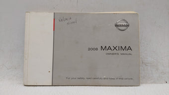 compare product 2008 Nissan Maxima Owners Manual Book Guide OEM Used Auto Parts