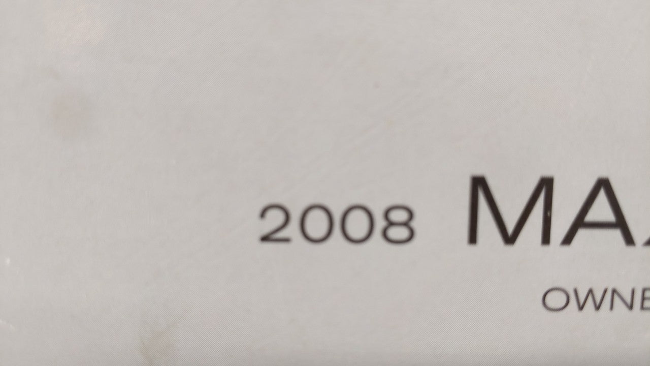 2008 Nissan Maxima Owners Manual Book Guide OEM Used Auto Parts - Oemusedautoparts1.com