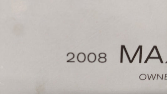 2008 Nissan Maxima Owners Manual Book Guide OEM Used Auto Parts