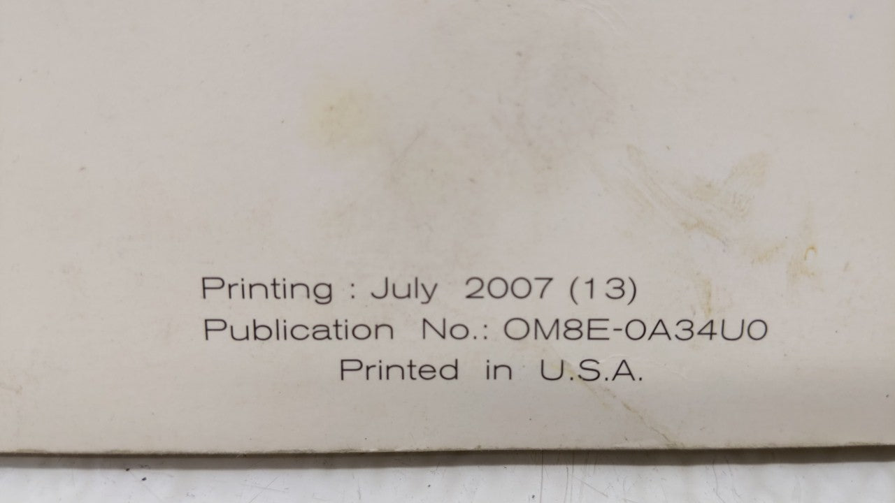 2008 Nissan Maxima Owners Manual Book Guide OEM Used Auto Parts - Oemusedautoparts1.com