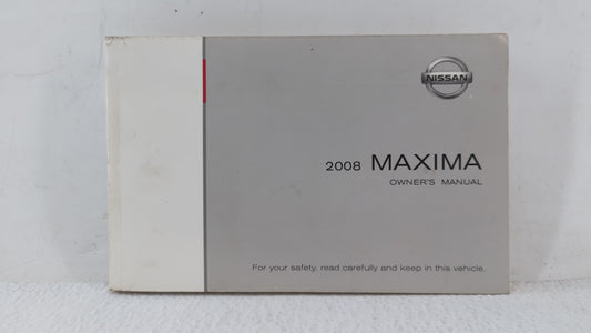 2008 Nissan Maxima Owners Manual Book Guide OEM Used Auto Parts - Oemusedautoparts1.com