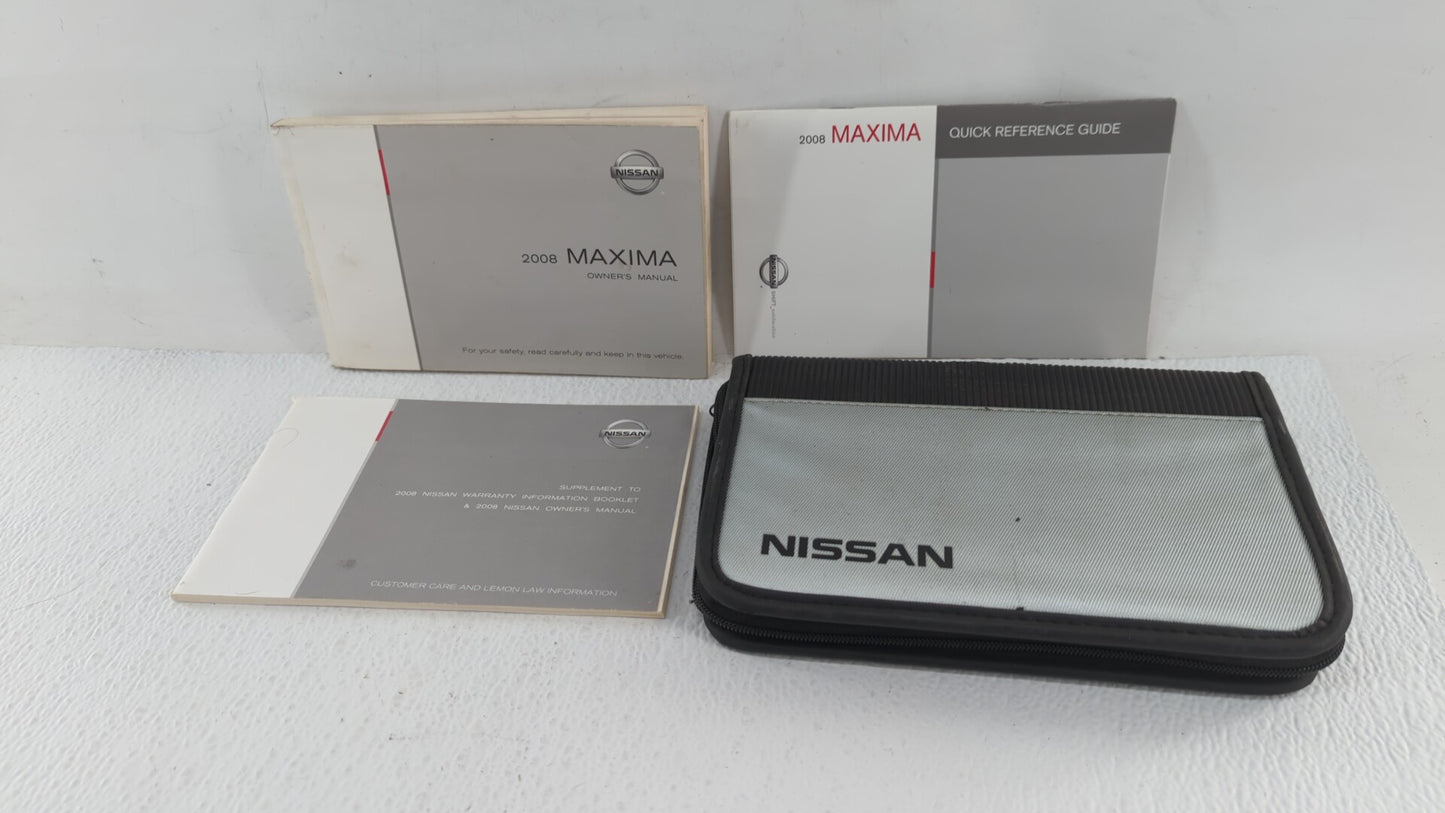 2008 Nissan Maxima Owners Manual Book Guide OEM Used Auto Parts - Oemusedautoparts1.com