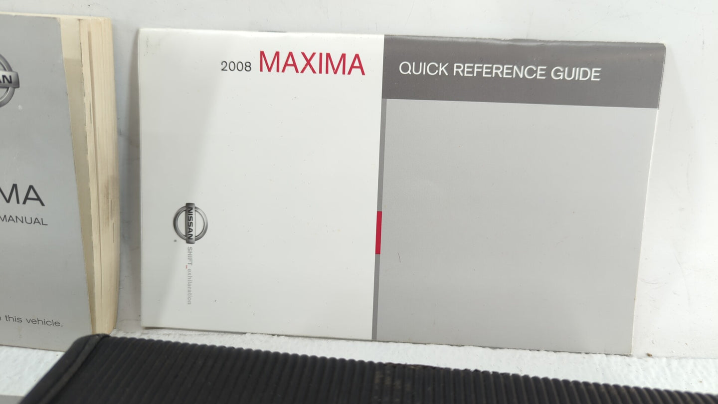 2008 Nissan Maxima Owners Manual Book Guide OEM Used Auto Parts - Oemusedautoparts1.com
