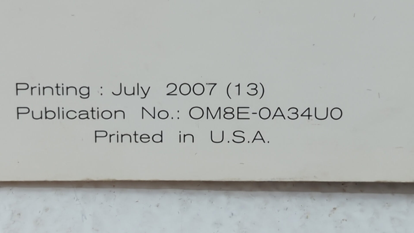 2008 Nissan Maxima Owners Manual Book Guide OEM Used Auto Parts - Oemusedautoparts1.com