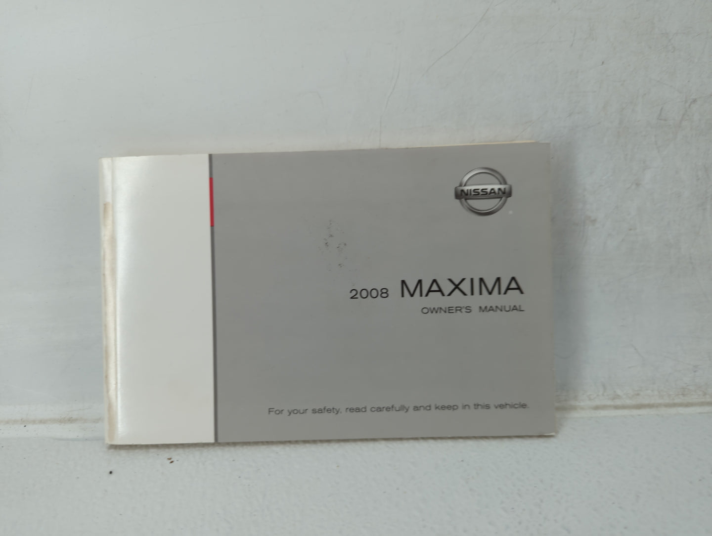 2008 Nissan Maxima Owners Manual Book Guide OEM Used Auto Parts - Oemusedautoparts1.com
