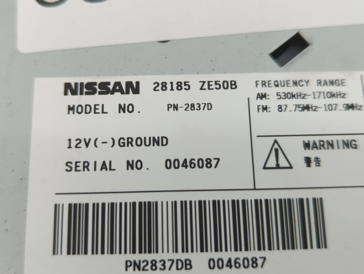 2008-2008 Nissan Maxima Am Fm Cd Player Radio Receiver 539332 - Oemusedautoparts1.com