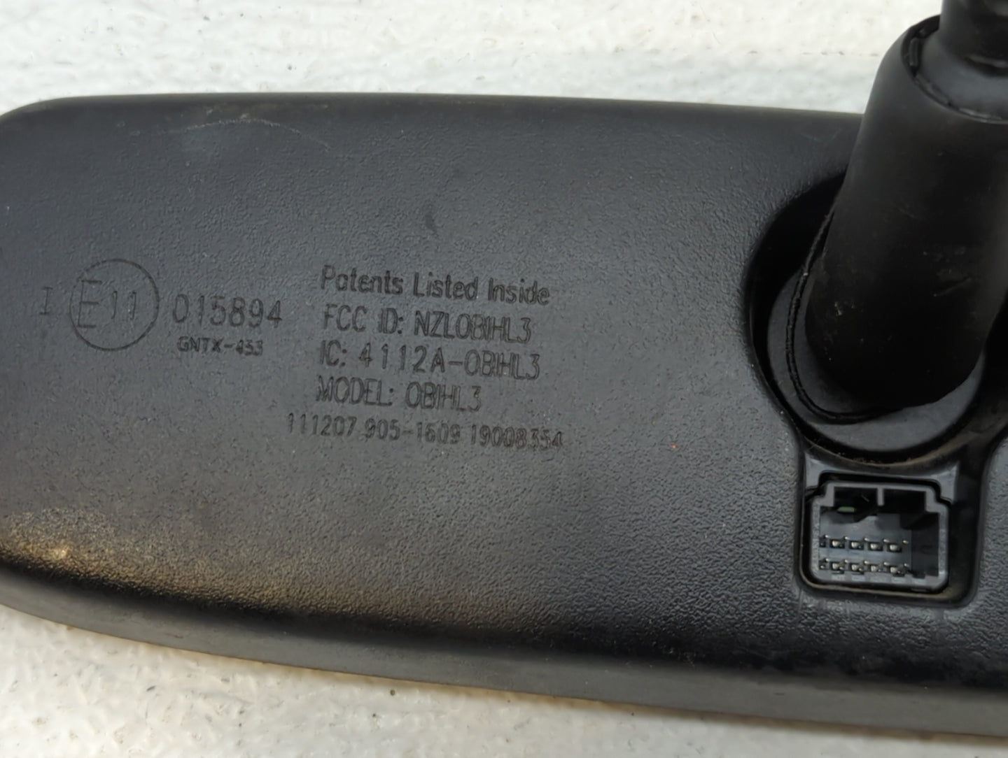 2008 Nissan Maxima Interior Rear View Mirror Replacement OEM P/N:E11015894 Fits OEM Used Auto Parts - Oemusedautoparts1.com