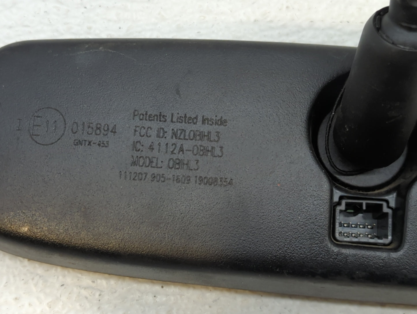 2008 Nissan Maxima Interior Rear View Mirror Replacement OEM P/N:E11015894 Fits OEM Used Auto Parts - Oemusedautoparts1.com