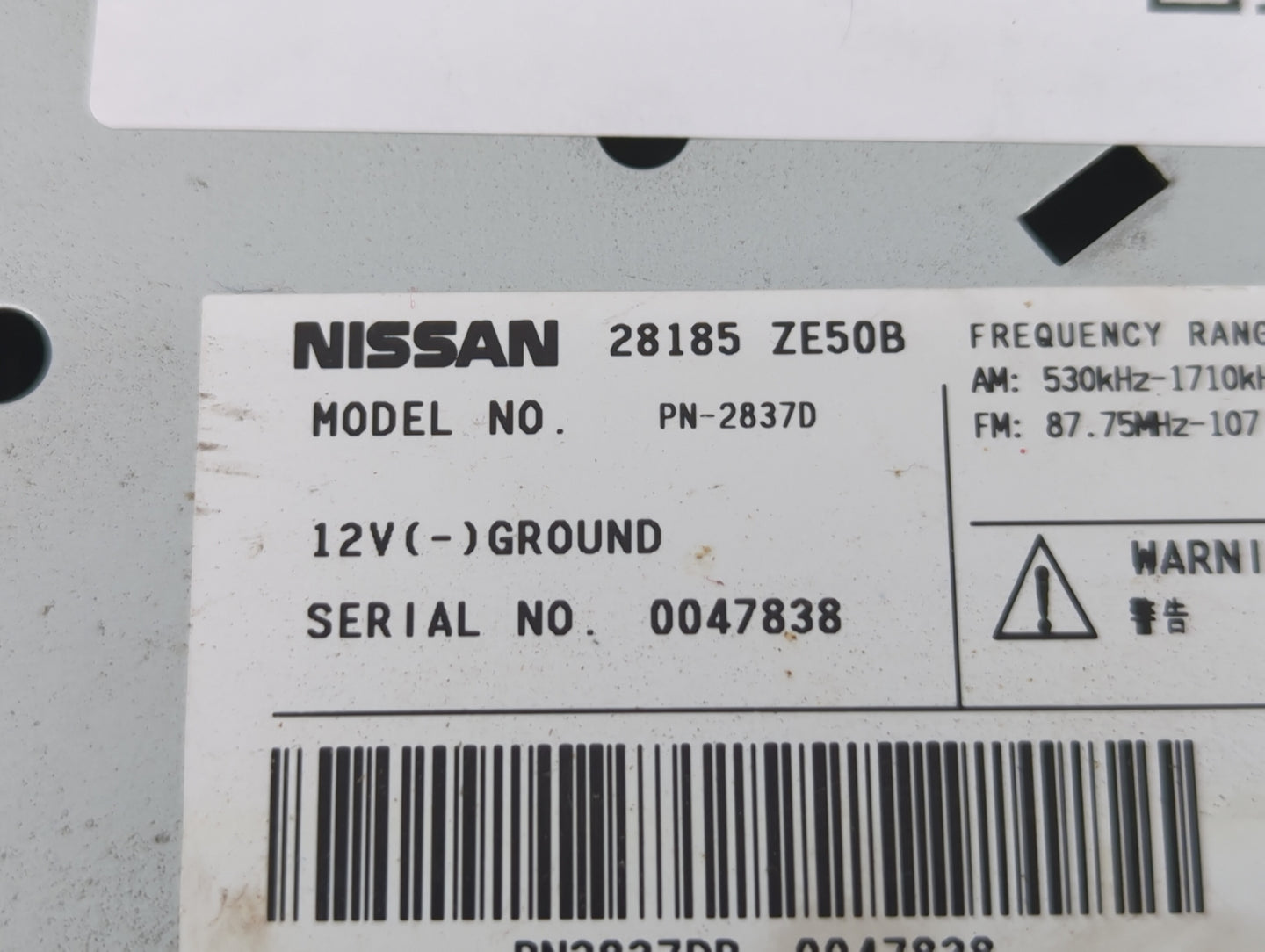 2008-2008 Nissan Maxima Am Fm Cd Player Radio Receiver - Oemusedautoparts1.com