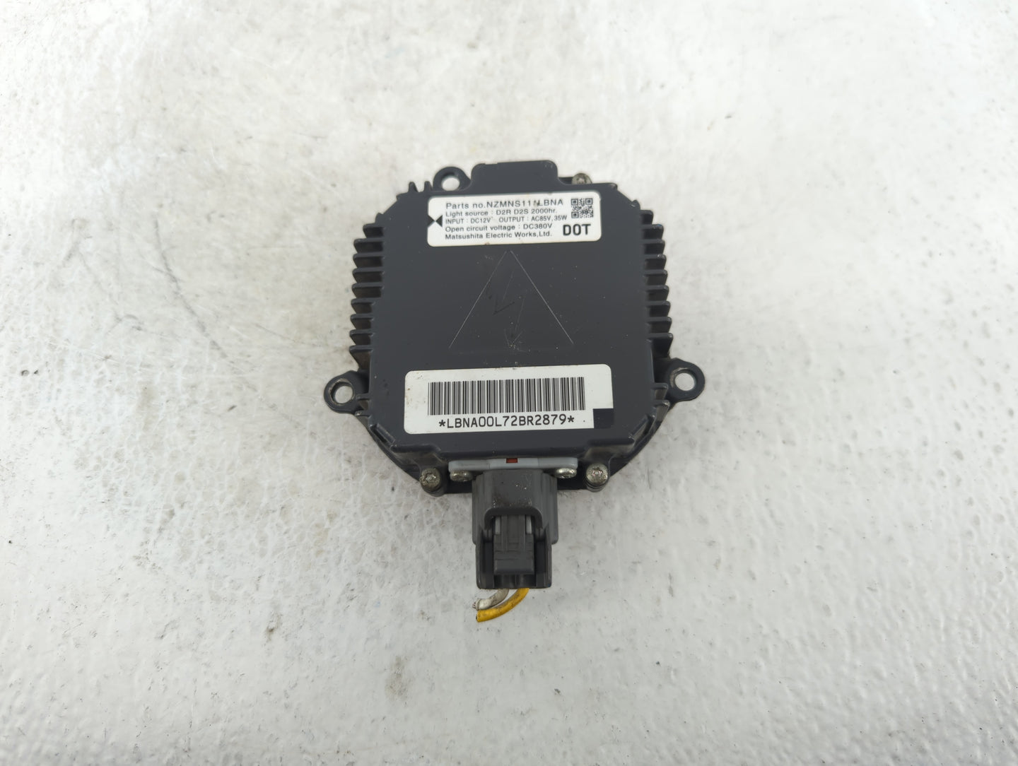 2008 Nissan Maxima Headlight Ballast Head Light Black - Oemusedautoparts1.com