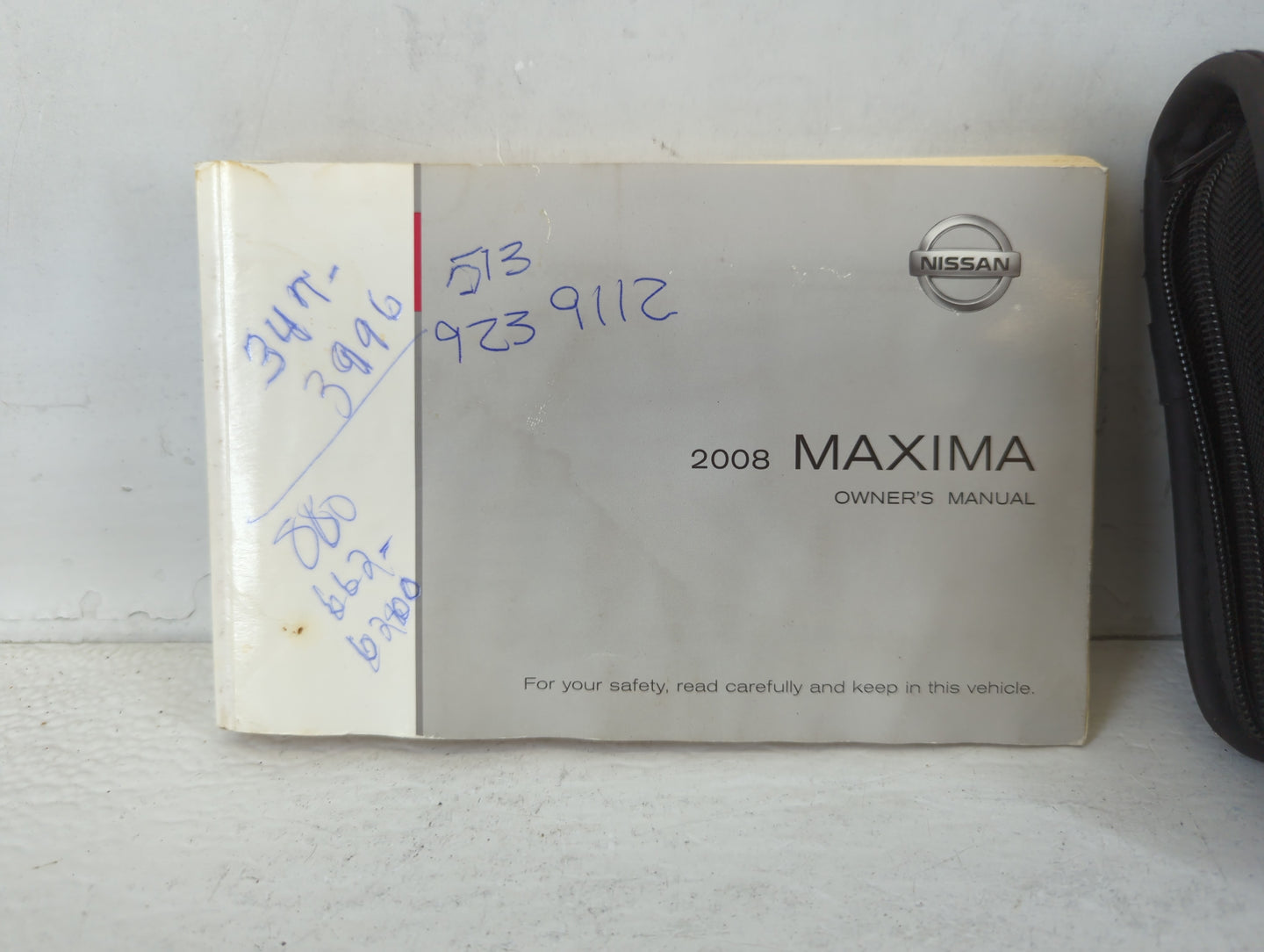 2008 Nissan Maxima Owners Manual Book Guide P/N:OM8E-0A34U0 OEM Used Auto Parts - Oemusedautoparts1.com