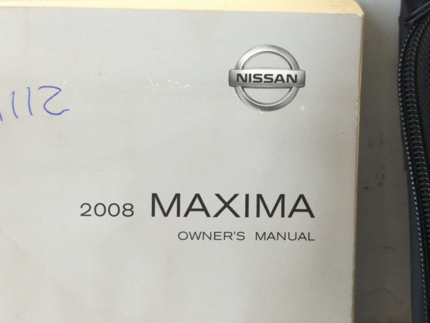 2008 Nissan Maxima Owners Manual Book Guide P/N:OM8E-0A34U0 OEM Used Auto Parts - Oemusedautoparts1.com