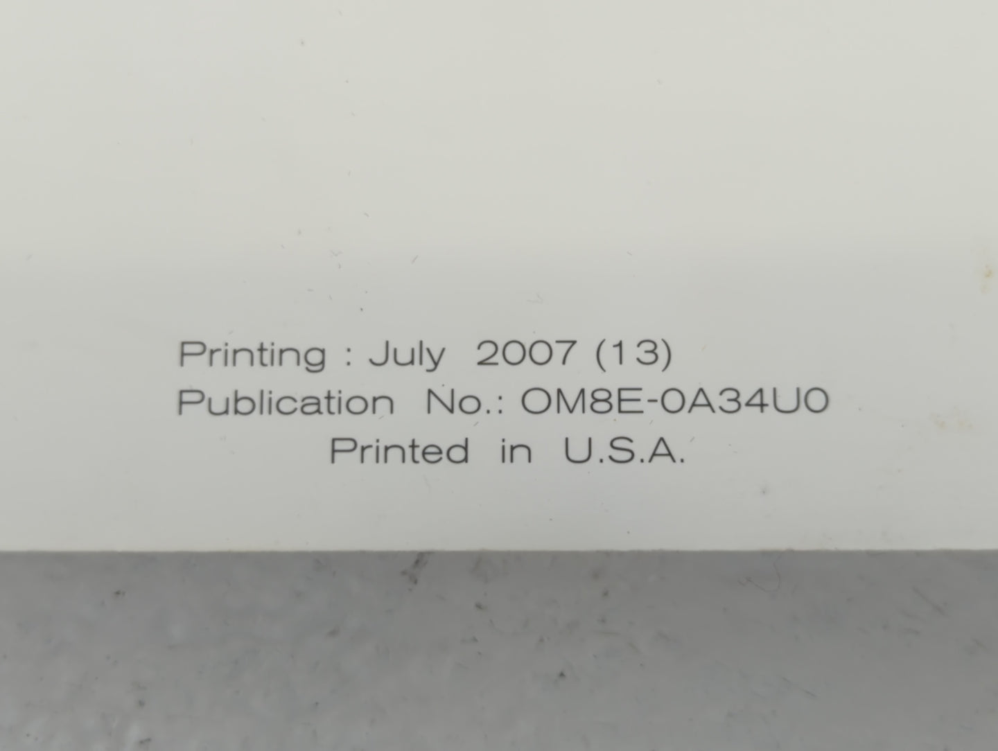 2008 Nissan Maxima Owners Manual Book Guide P/N:OM8E-0A34U0 OEM Used Auto Parts - Oemusedautoparts1.com