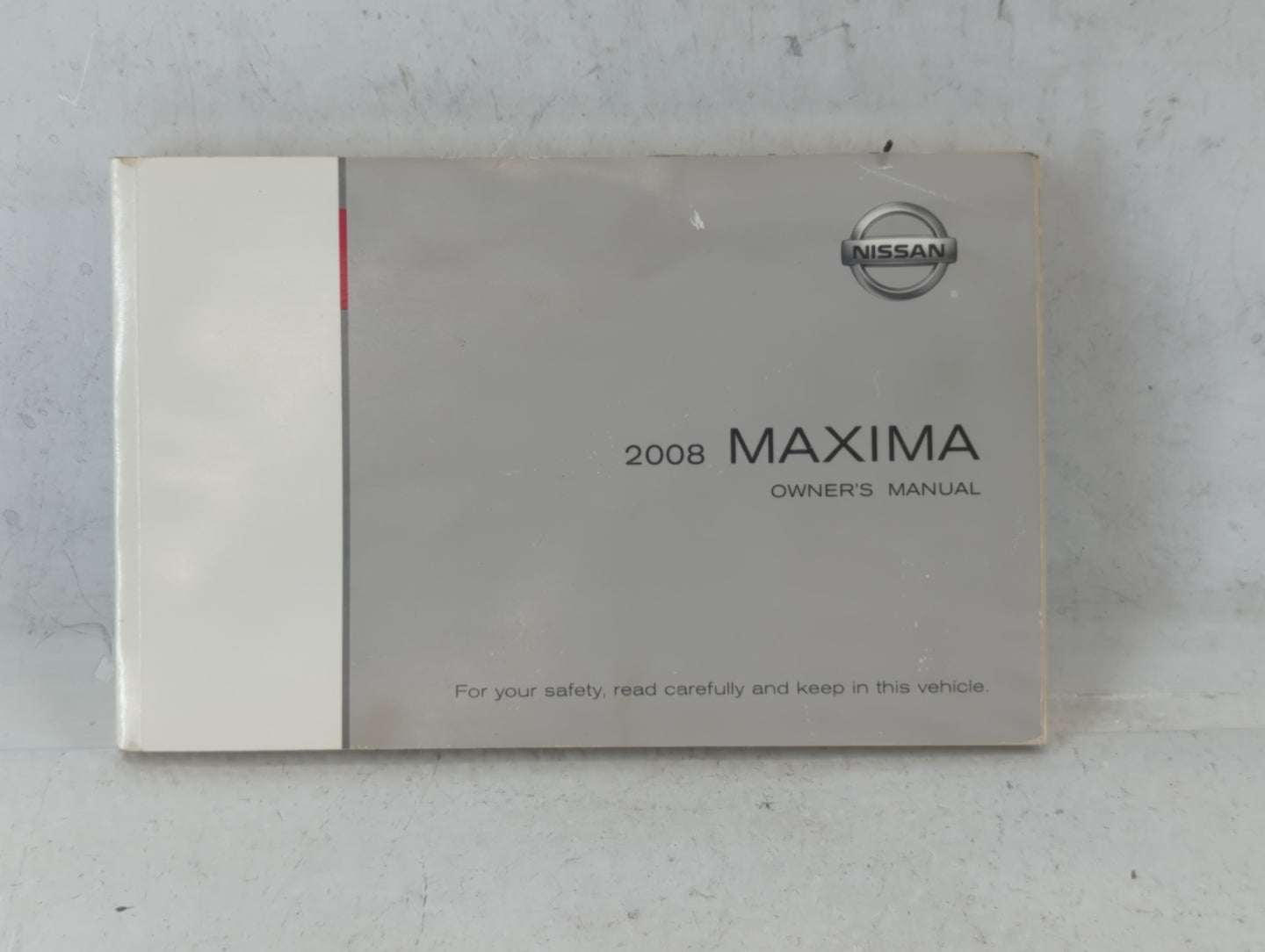 2008 Nissan Maxima Owners Manual Book Guide P/N:OM8E-0A34U0 OEM Used Auto Parts - Oemusedautoparts1.com