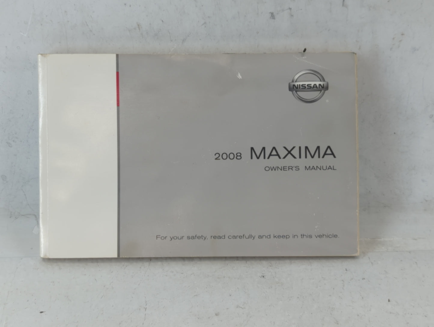 2008 Nissan Maxima Owners Manual Book Guide P/N:OM8E-0A34U0 OEM Used Auto Parts - Oemusedautoparts1.com