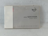2008 Nissan Maxima Owners Manual Book Guide P/N:OM8E-0A34U0 OEM Used Auto Parts - Oemusedautoparts1.com
