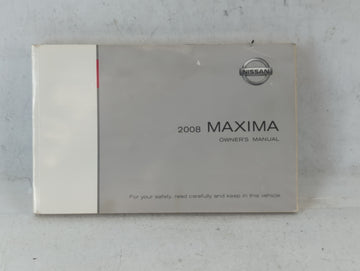 2008 Nissan Maxima Owners Manual Book Guide P/N:OM8E-0A34U0 OEM Used Auto Parts - Oemusedautoparts1.com