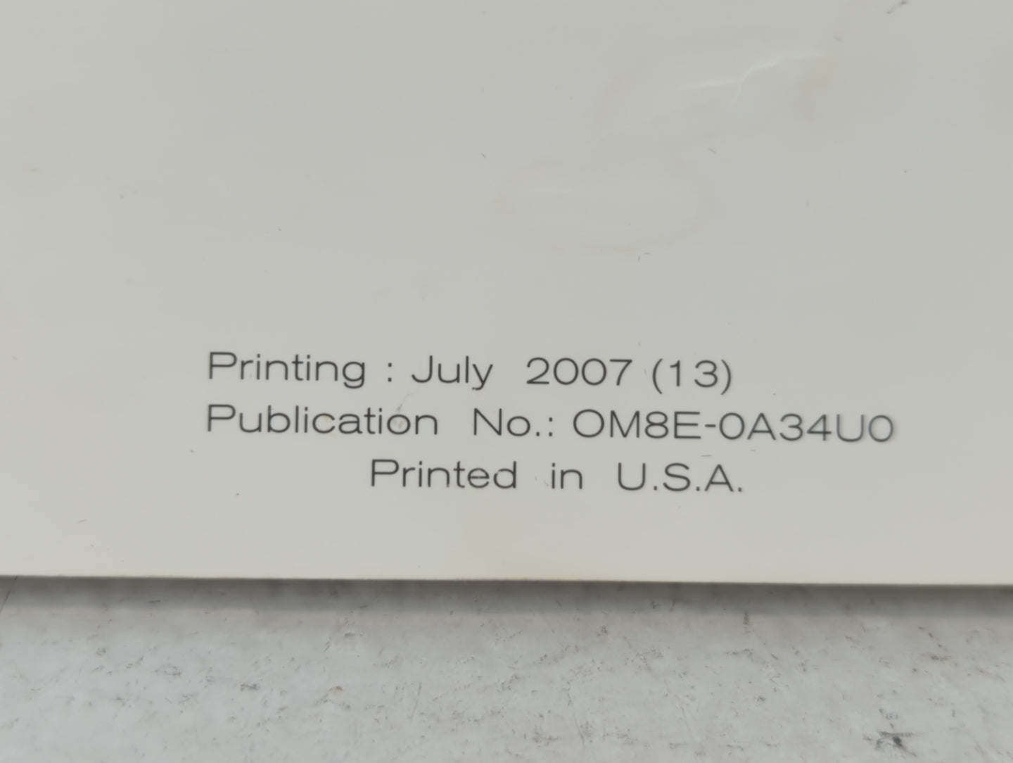 2008 Nissan Maxima Owners Manual Book Guide P/N:OM8E-0A34U0 OEM Used Auto Parts - Oemusedautoparts1.com
