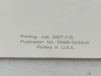 2008 Nissan Maxima Owners Manual Book Guide P/N:OM8E-0A34U0 OEM Used Auto Parts - Oemusedautoparts1.com