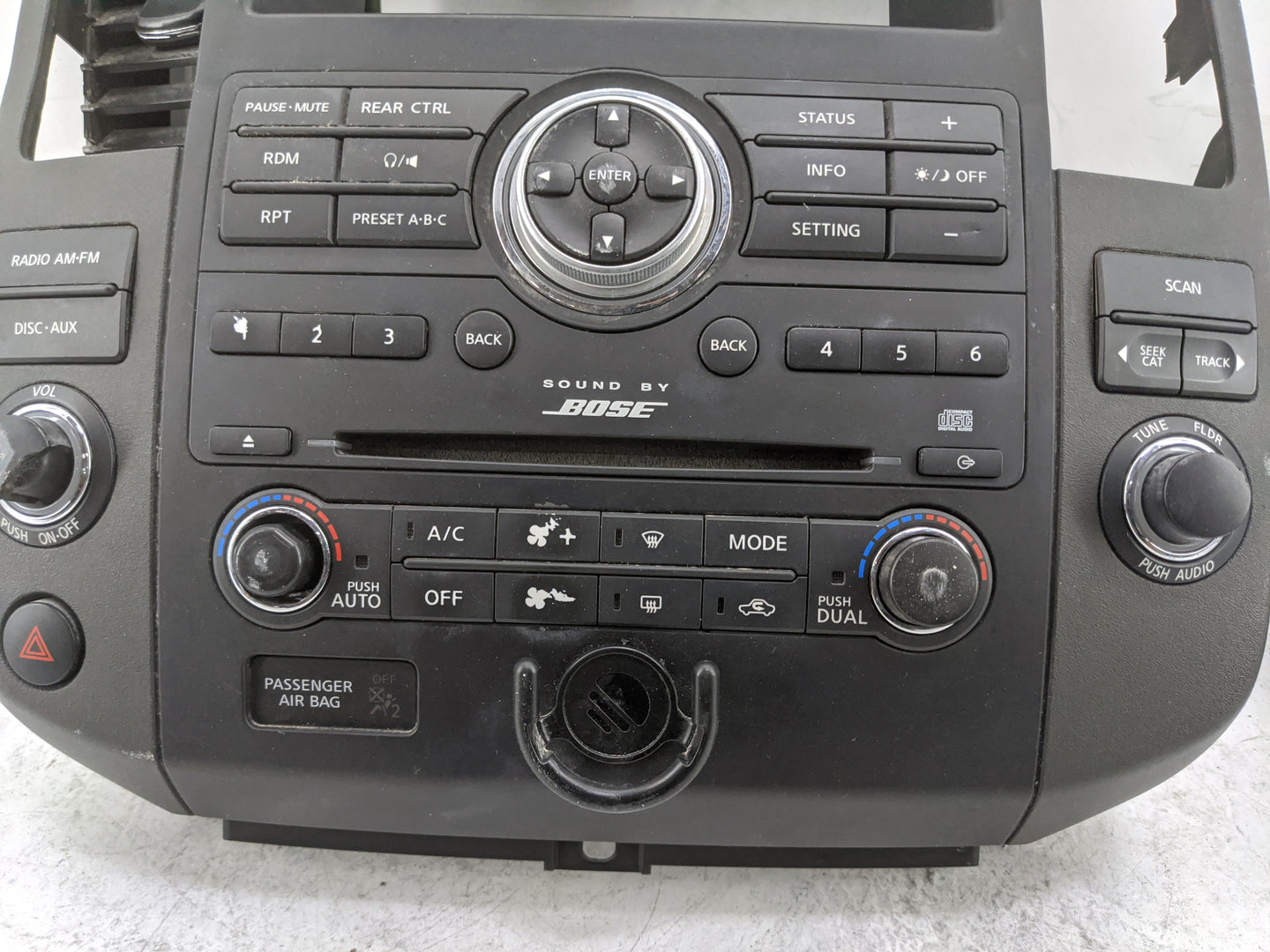 2008 Nissan Pathfinder Radio AM FM Cd Player Receiver Replacement P/N:25915ZQ01B 25915ZQ01B, 25915ZQ00A, 070829691242 Fits O