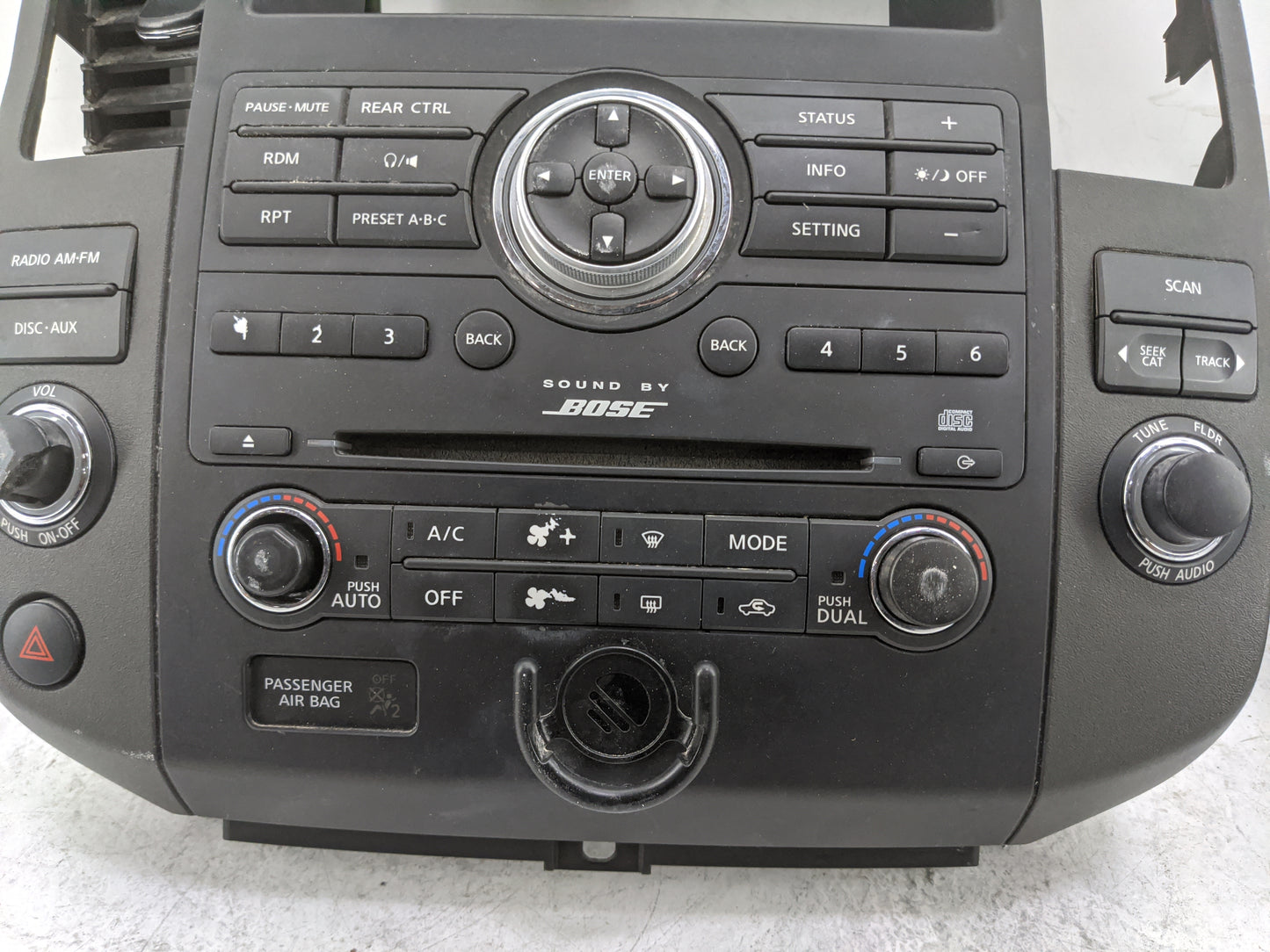2008 Nissan Pathfinder Radio AM FM Cd Player Receiver Replacement P/N:25915ZQ01B 25915ZQ01B, 25915ZQ00A, 070829691242 Fits O