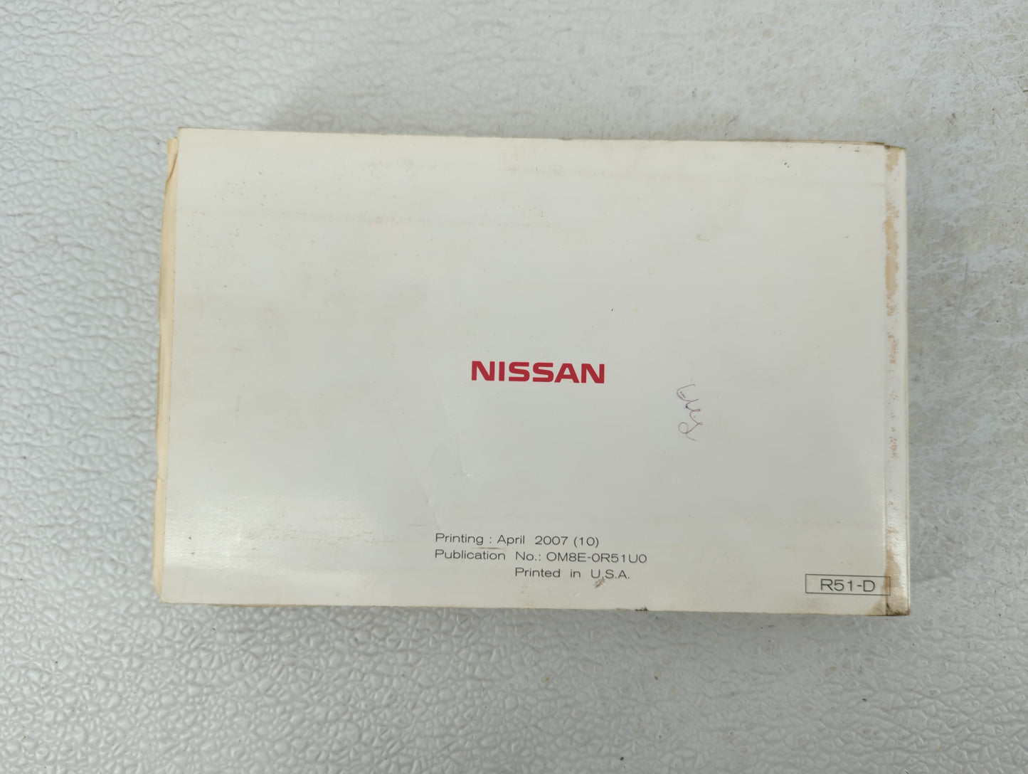 2008 Nissan Pathfinder Owners Manual Book Guide OEM Used Auto Parts - Oemusedautoparts1.com