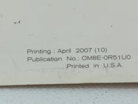 2008 Nissan Pathfinder Owners Manual Book Guide OEM Used Auto Parts - Oemusedautoparts1.com
