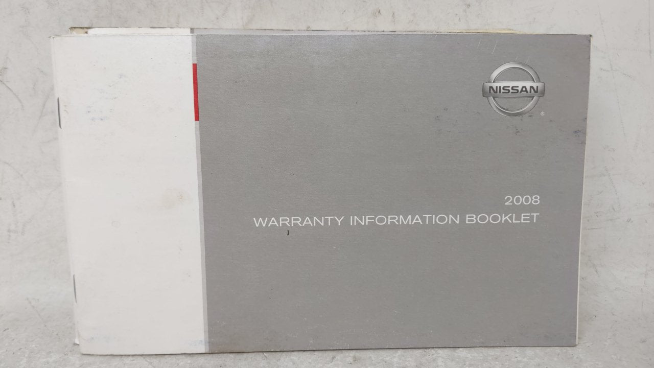 2008 Nissan Pathfinder Owners Manual Book Guide OEM Used Auto Parts - Oemusedautoparts1.com