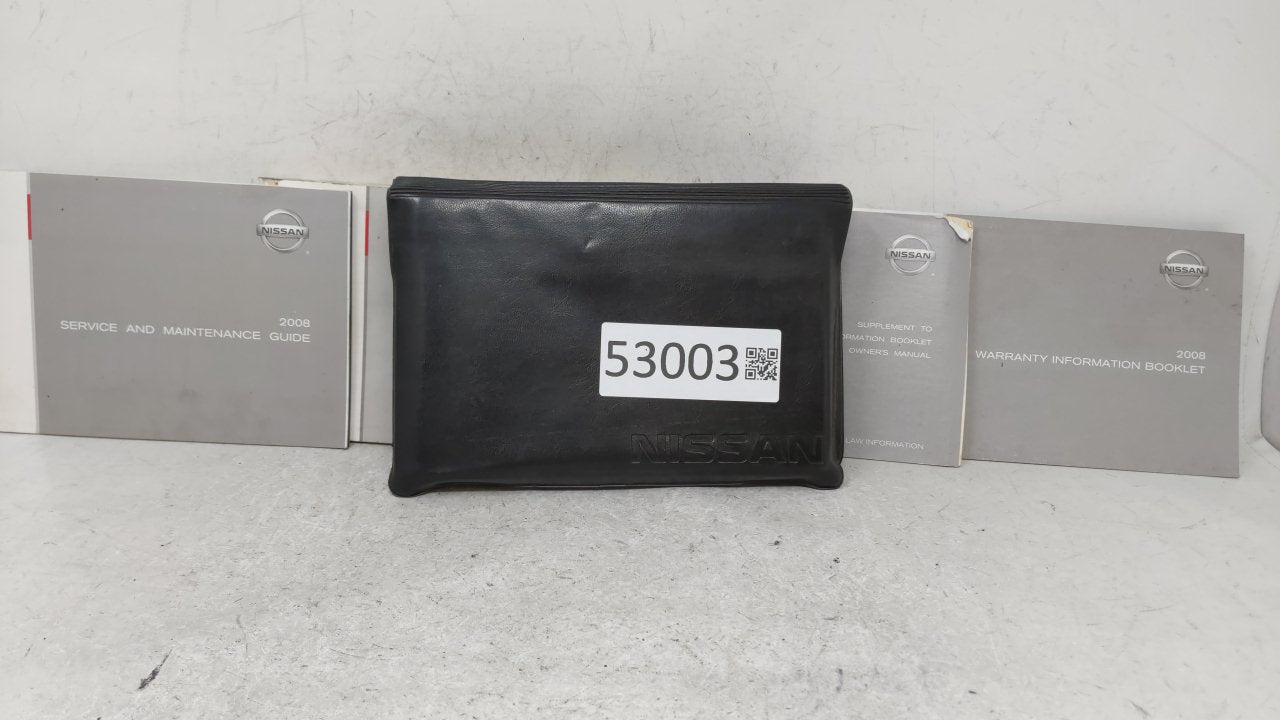 2008 Nissan Pathfinder Owners Manual Book Guide OEM Used Auto Parts - Oemusedautoparts1.com