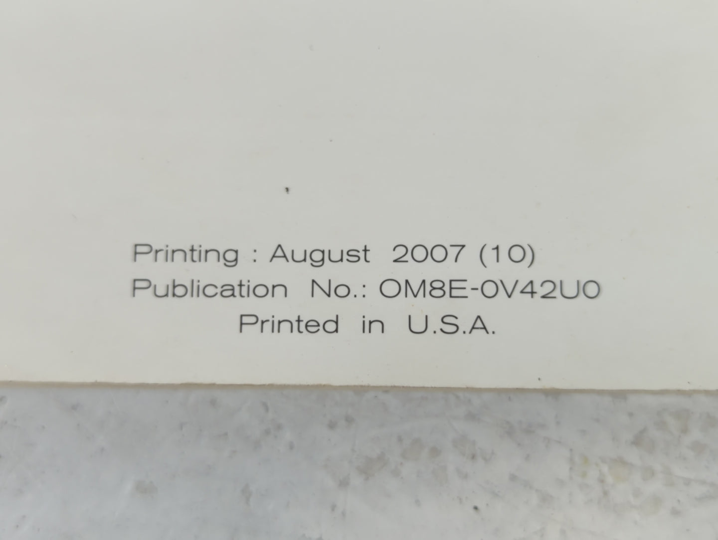 2008 Nissan Quest Owners Manual Book Guide P/N:OM8E-0V42U0 OEM Used Auto Parts - Oemusedautoparts1.com