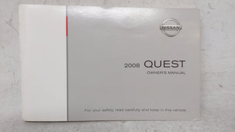 compare product 2008 Nissan Quest Owners Manual Book Guide OEM Used Auto Parts