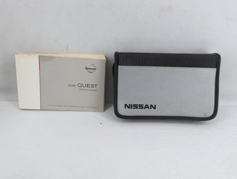 compare product 2008 Nissan Quest Owners Manual Book Guide P/N:OM8E-0V42U0 OEM Used Auto Parts