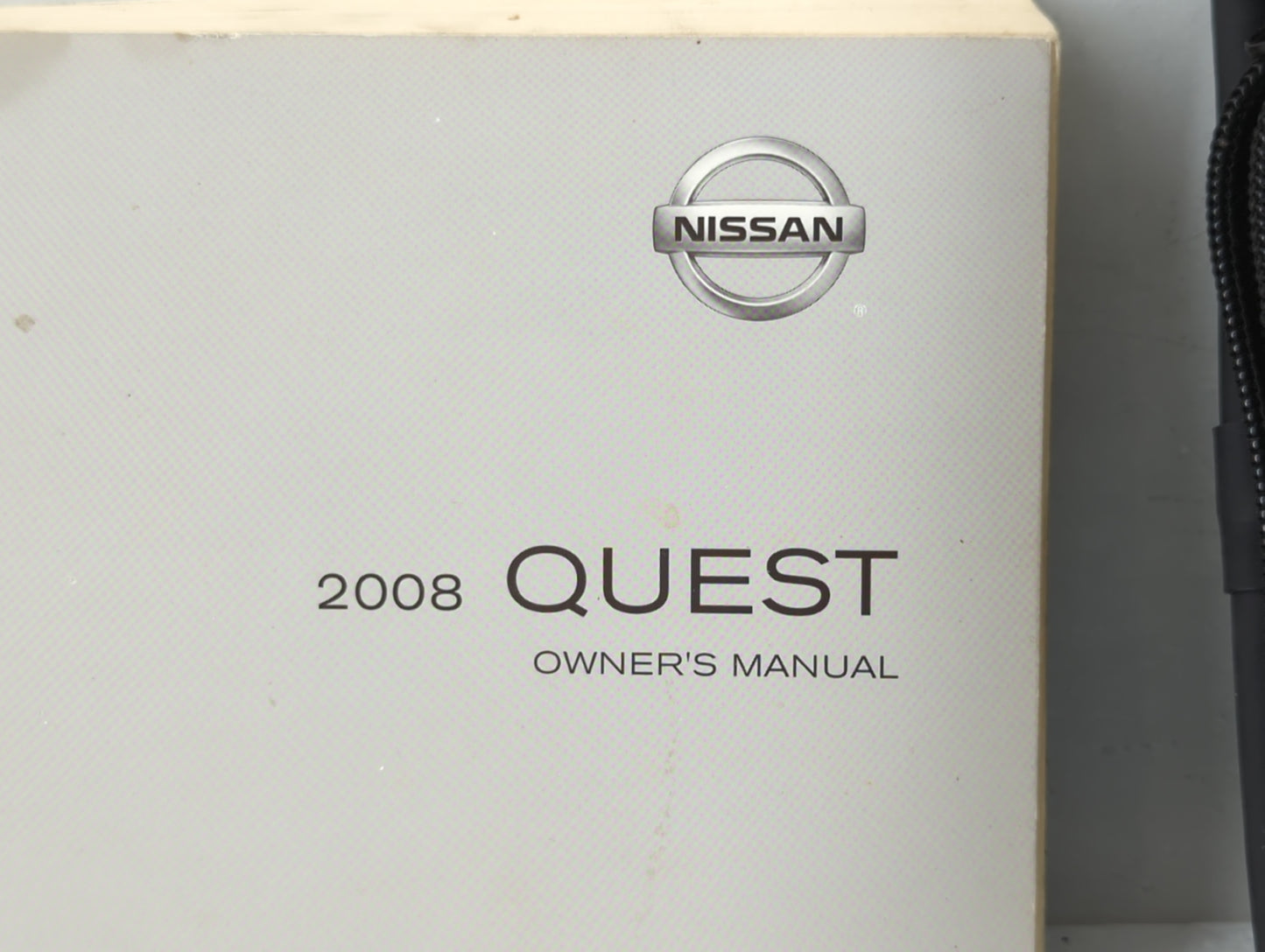 2008 Nissan Quest Owners Manual Book Guide P/N:OM8E-0V42U0 OEM Used Auto Parts - Oemusedautoparts1.com