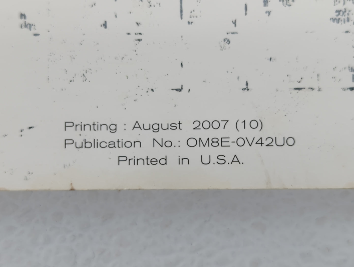 2008 Nissan Quest Owners Manual Book Guide P/N:OM8E-0V42U0 OEM Used Auto Parts - Oemusedautoparts1.com