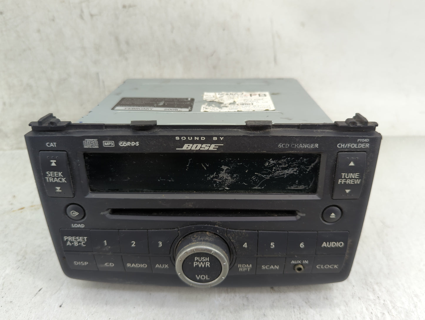 2008-2009 Nissan Rogue Radio AM FM Cd Player Receiver Replacement P/N:28185JM200 CQ-EN5761AD, PY04D Fits Fits 2008 2009 OEM 