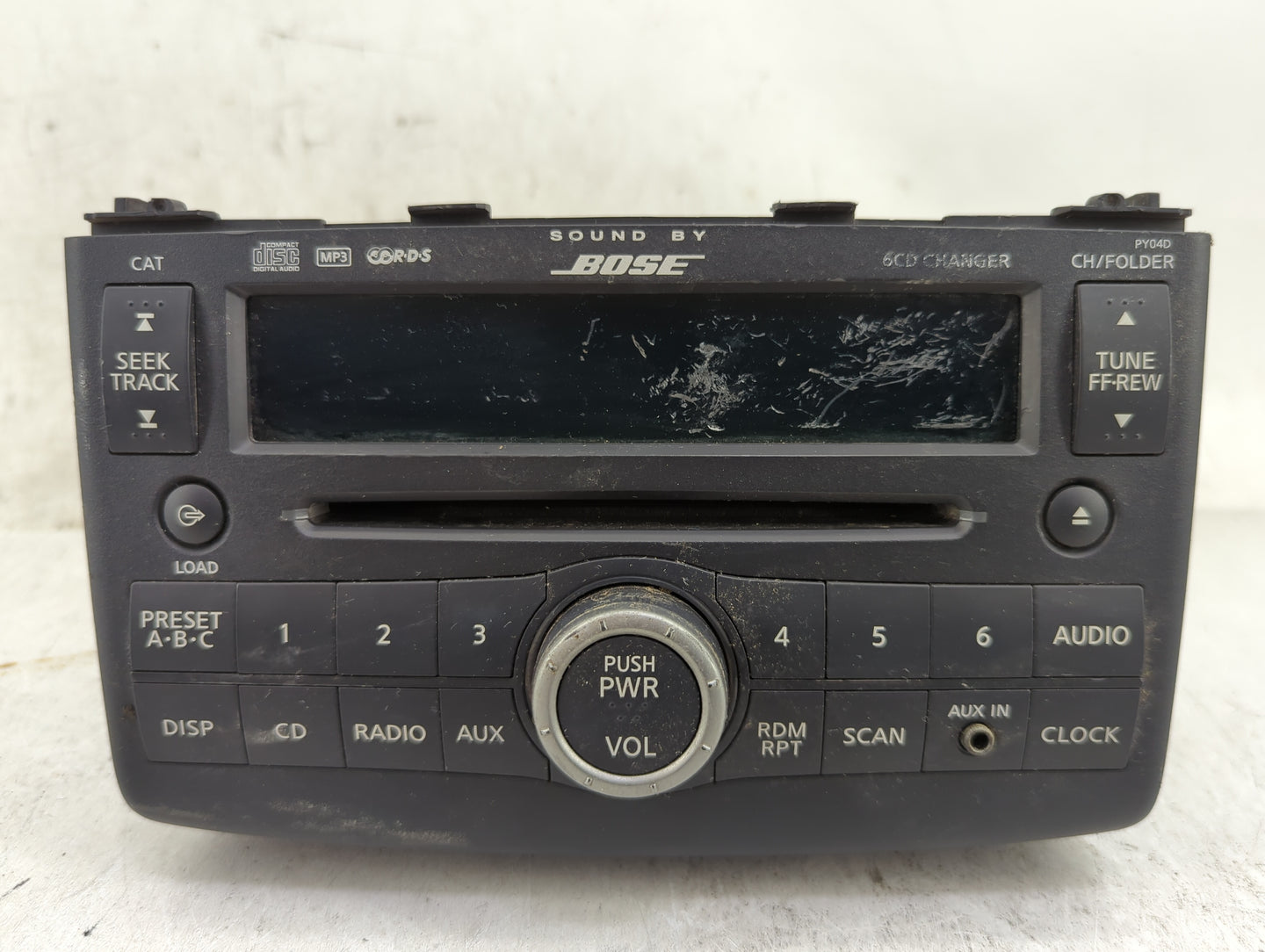 2008-2009 Nissan Rogue Radio AM FM Cd Player Receiver Replacement P/N:28185JM200 CQ-EN5761AD, PY04D Fits Fits 2008 2009 OEM 