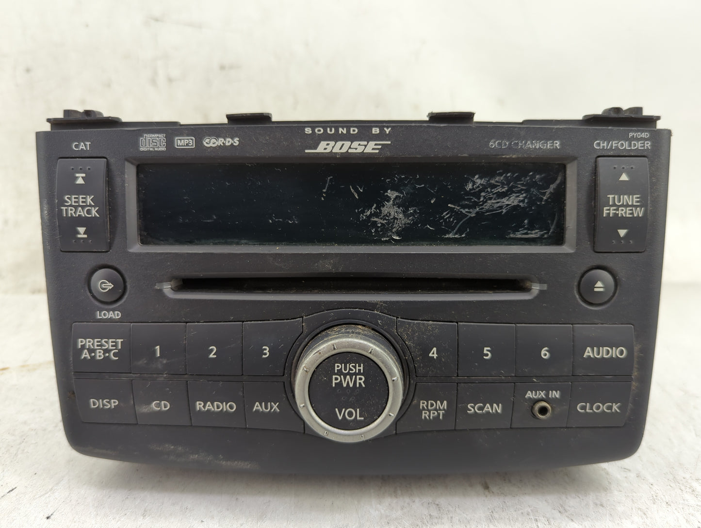 2008-2009 Nissan Rogue Radio AM FM Cd Player Receiver Replacement P/N:28185JM200 CQ-EN5761AD, PY04D Fits Fits 2008 2009 OEM 