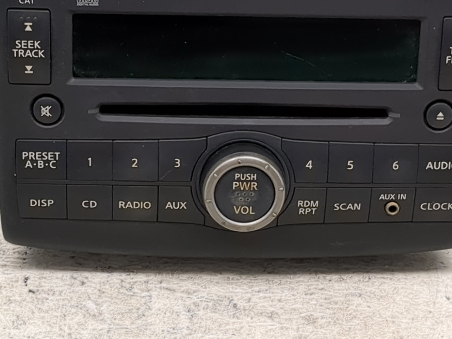 2008 Nissan Rogue Radio AM FM Cd Player Receiver Replacement P/N:28185JM000 CQ-JN5760AD Fits OEM Used Auto Parts - Oemusedau