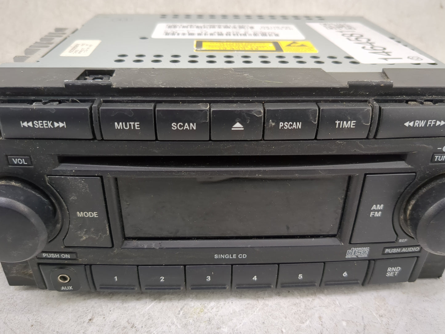 2008 Nissan Rogue Radio AM FM Cd Player Receiver Replacement P/N:P05064173AM Fits OEM Used Auto Parts - Oemusedautoparts1.co