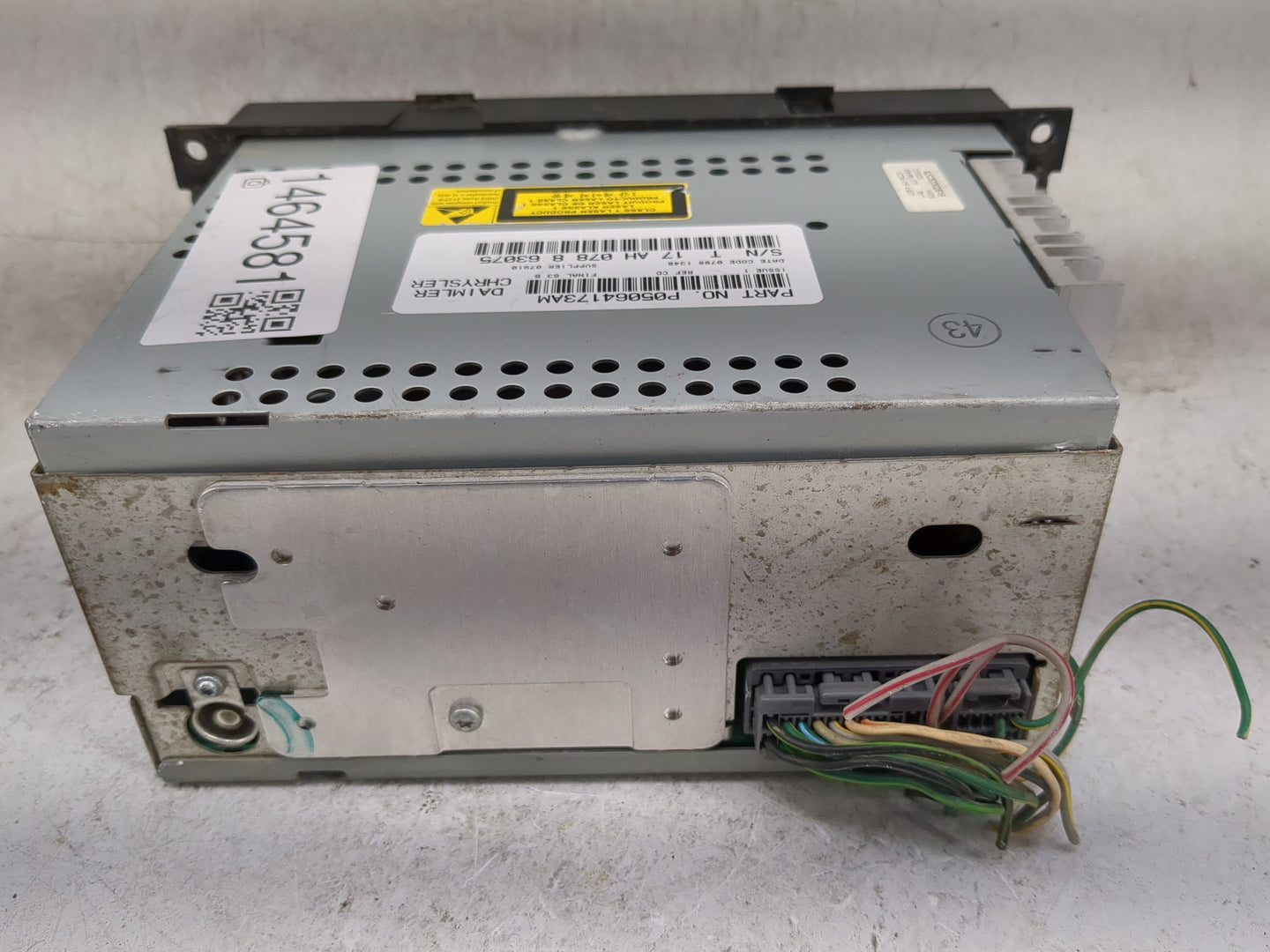 2008 Nissan Rogue Radio AM FM Cd Player Receiver Replacement P/N:P05064173AM Fits OEM Used Auto Parts - Oemusedautoparts1.co