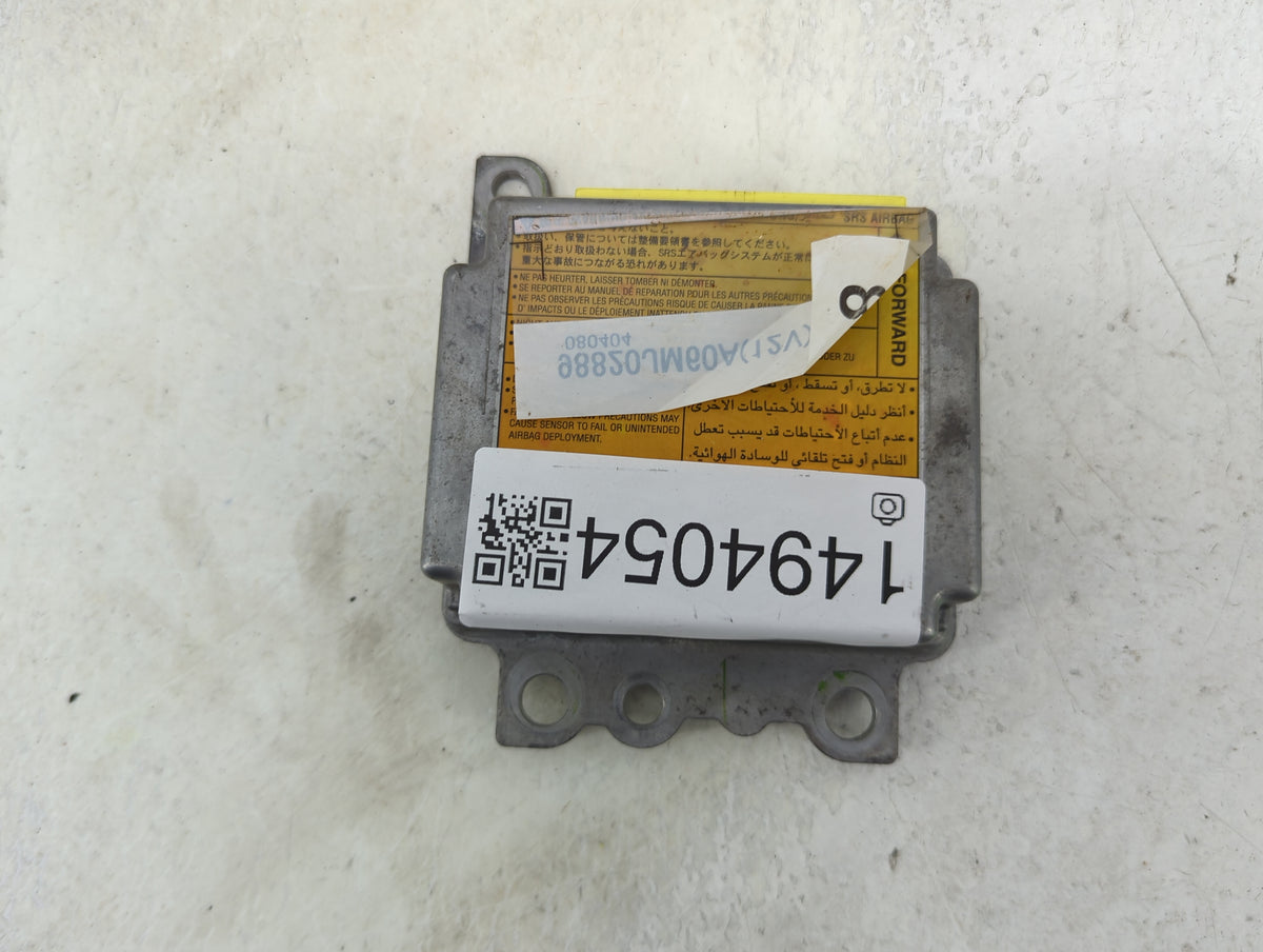 2008 Nissan Rogue Safety Restraint Srs Airbag Control Module 98820jm60a - Oemusedautoparts1.com