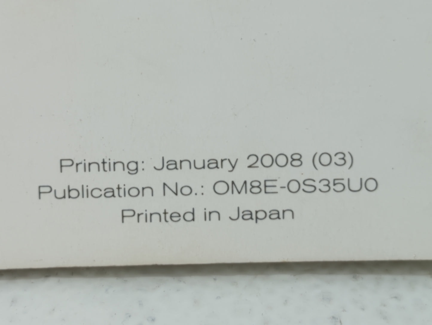 2008 Nissan Rogue Owners Manual Book Guide P/N:OM8E-0S35U0 OEM Used Auto Parts - Oemusedautoparts1.com