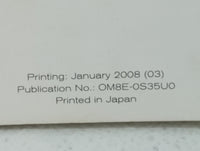 2008 Nissan Rogue Owners Manual Book Guide P/N:OM8E-0S35U0 OEM Used Auto Parts - Oemusedautoparts1.com