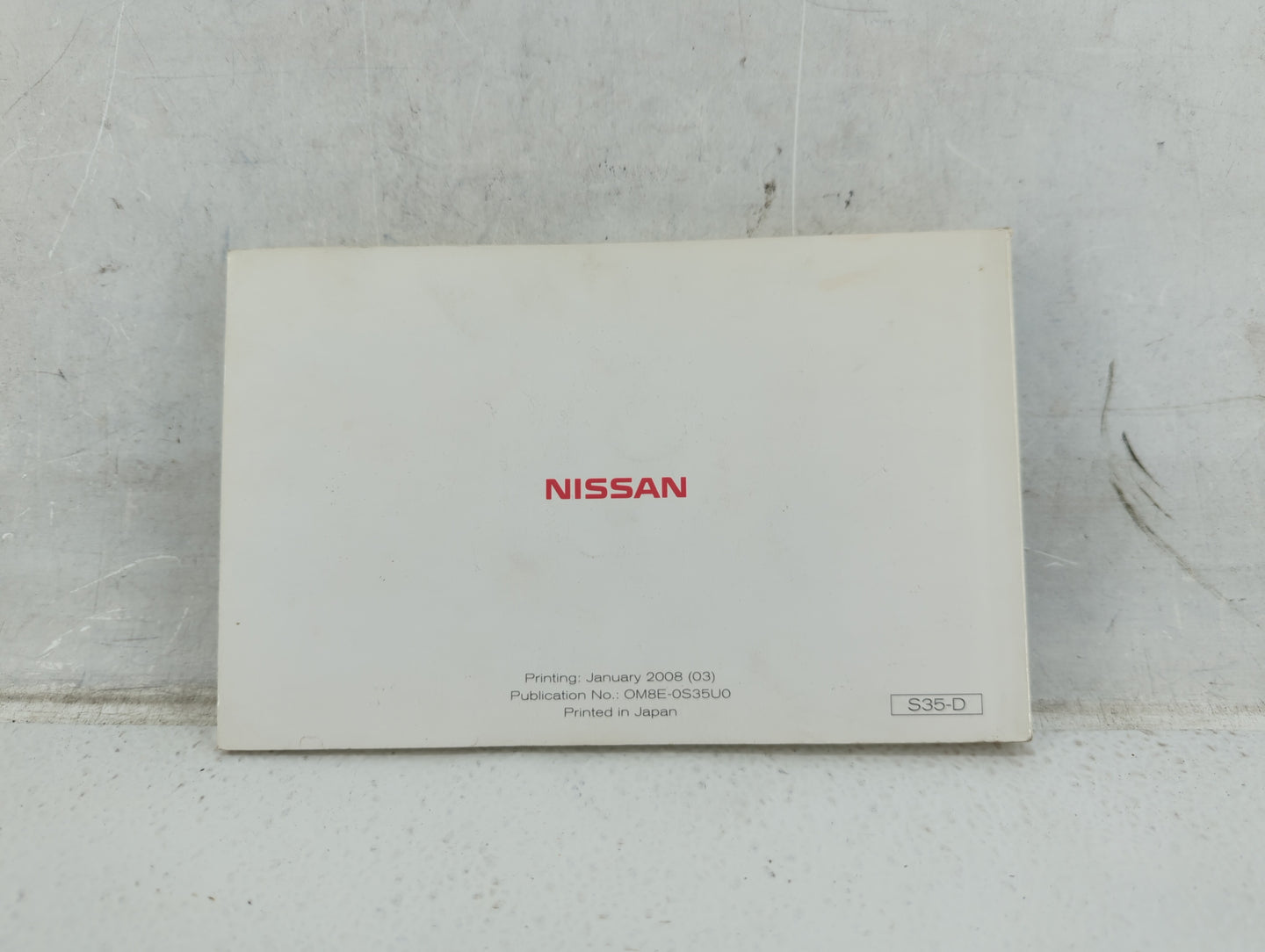 2008 Nissan Rogue Owners Manual Book Guide P/N:OM8E-0S35U0 OEM Used Auto Parts - Oemusedautoparts1.com