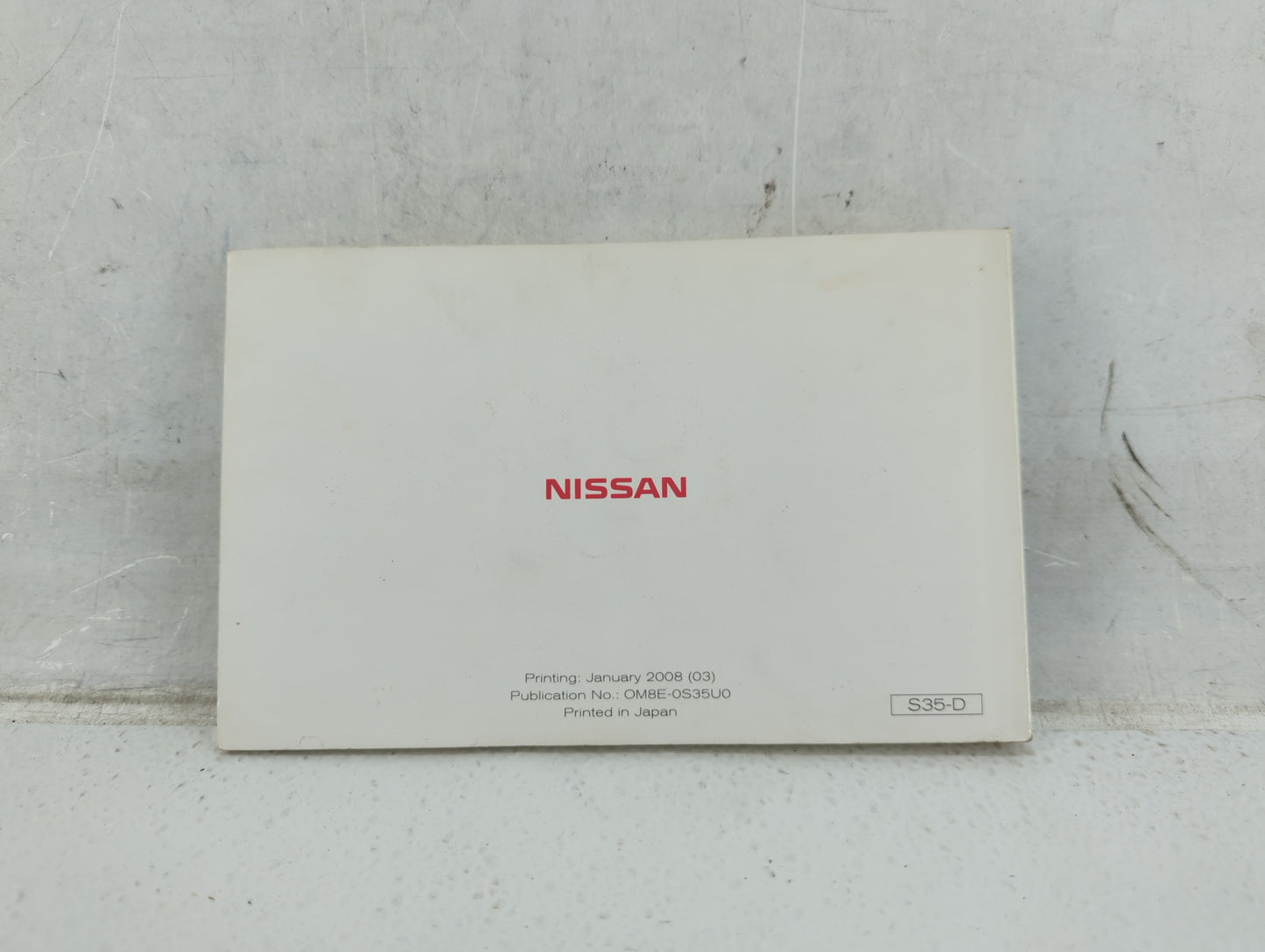 2008 Nissan Rogue Owners Manual Book Guide P/N:OM8E-0S35U0 OEM Used Auto Parts - Oemusedautoparts1.com