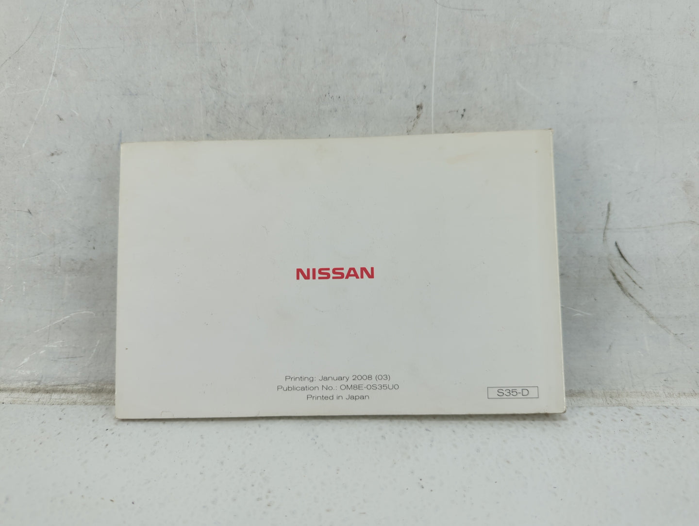 2008 Nissan Rogue Owners Manual Book Guide P/N:OM8E-0S35U0 OEM Used Auto Parts - Oemusedautoparts1.com